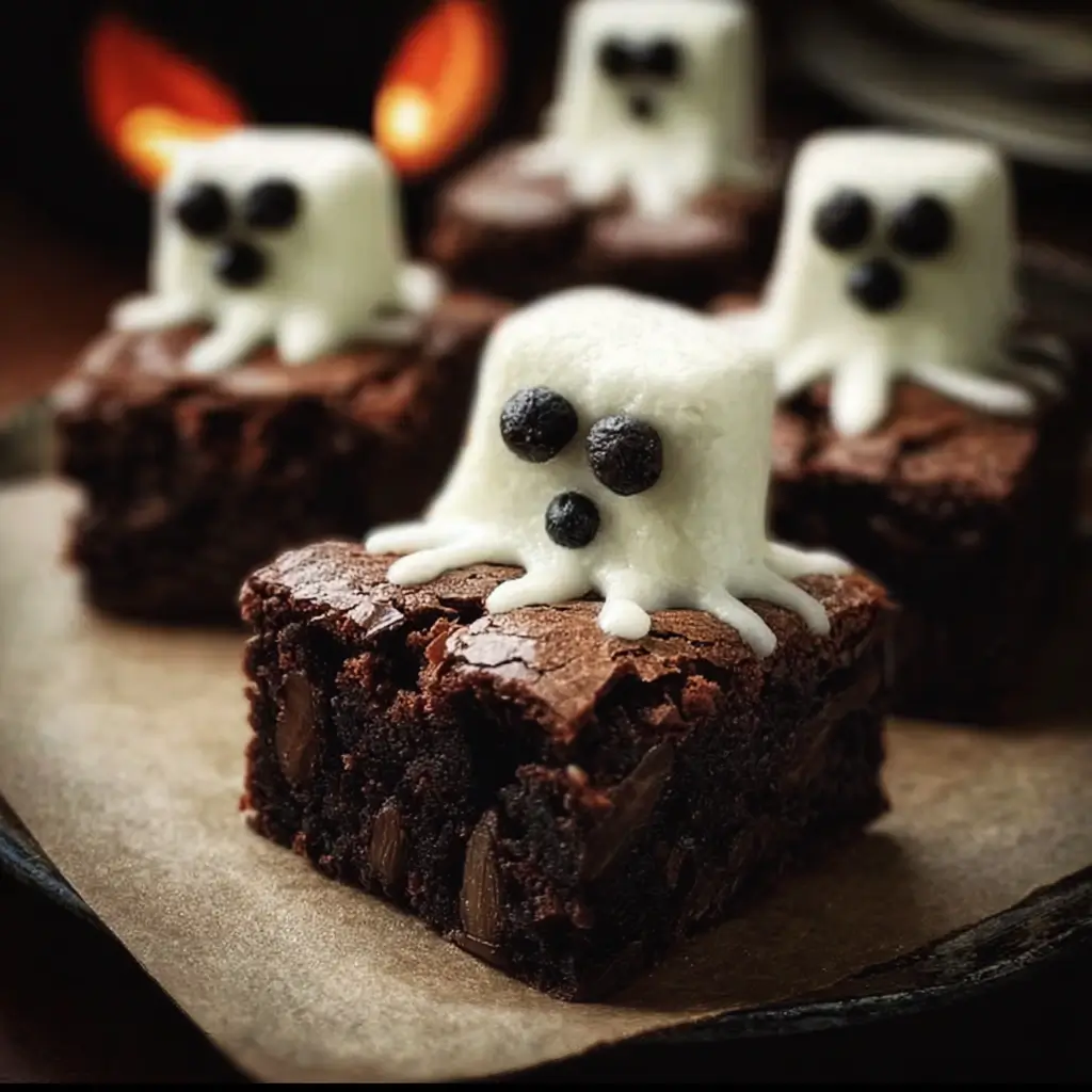 Spooky Boo Brownies Recipe - My Tasteful Recipes