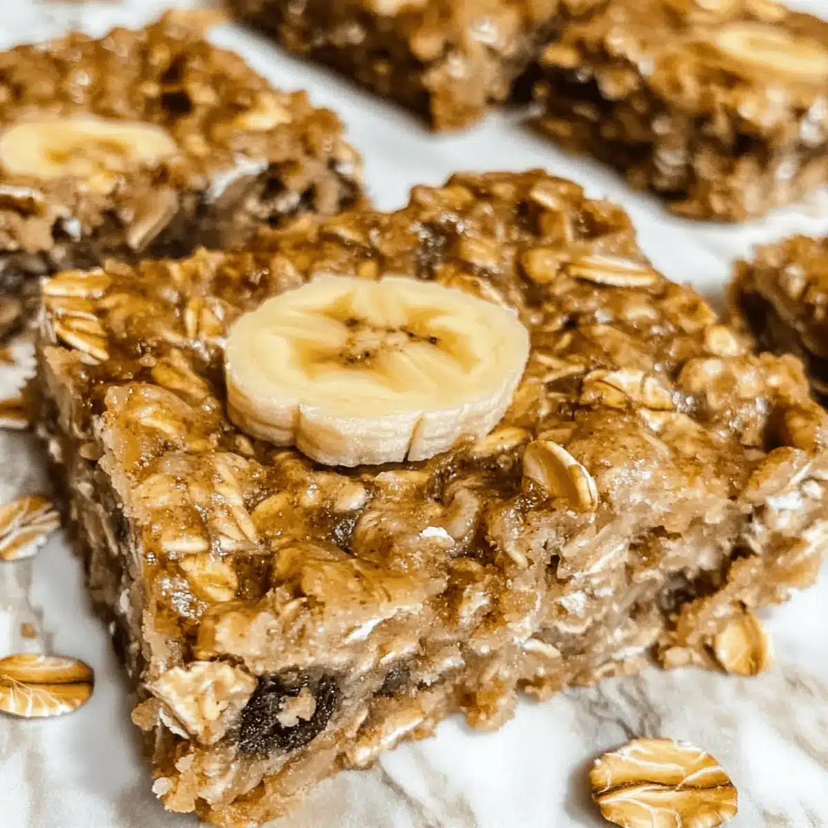 4-Ingredient Banana Oatmeal Bars
