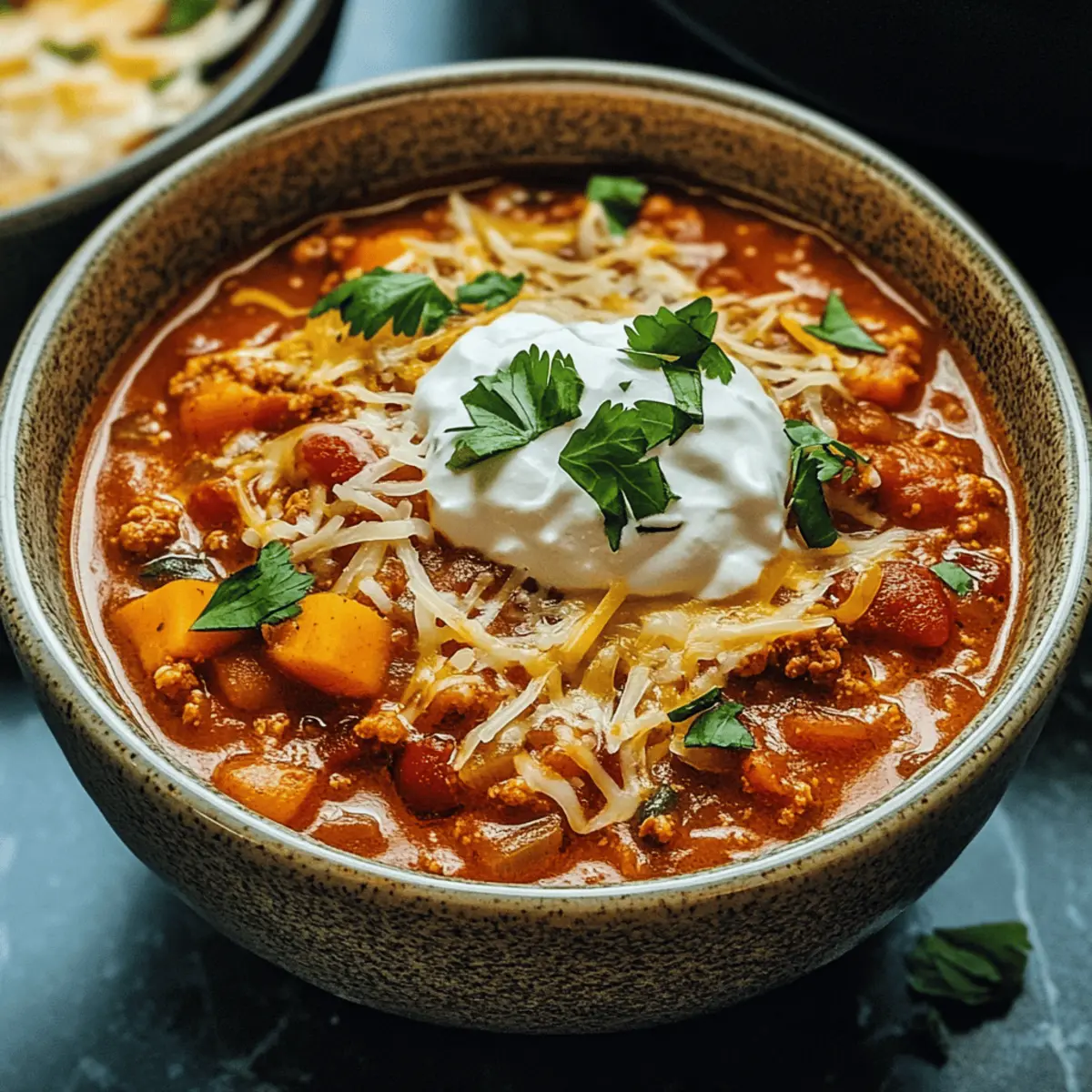 Crockpot pumpkin chili