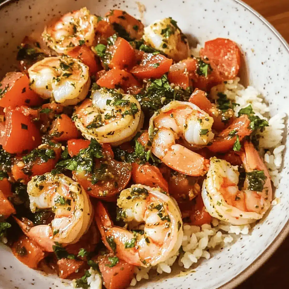 Easy 20-Minute Chimichurri Shrimp With Tomatoes