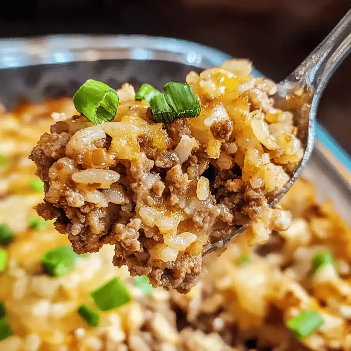 Hamburger rice casserole recipe
