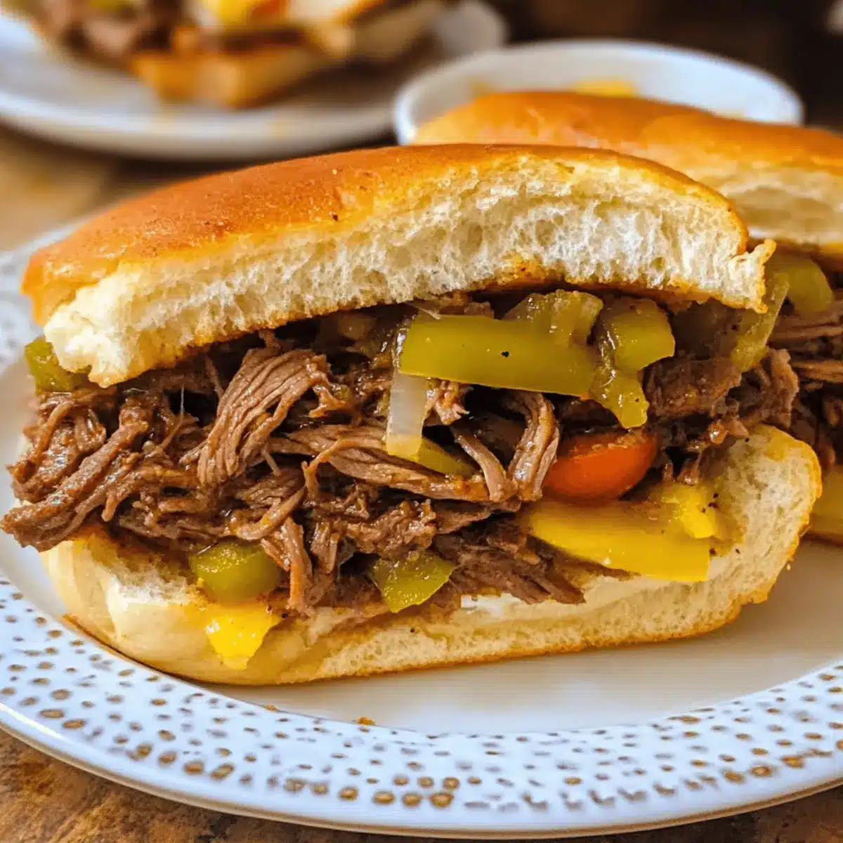 Slow Cooker Italian Beef Sandwiches Recipe