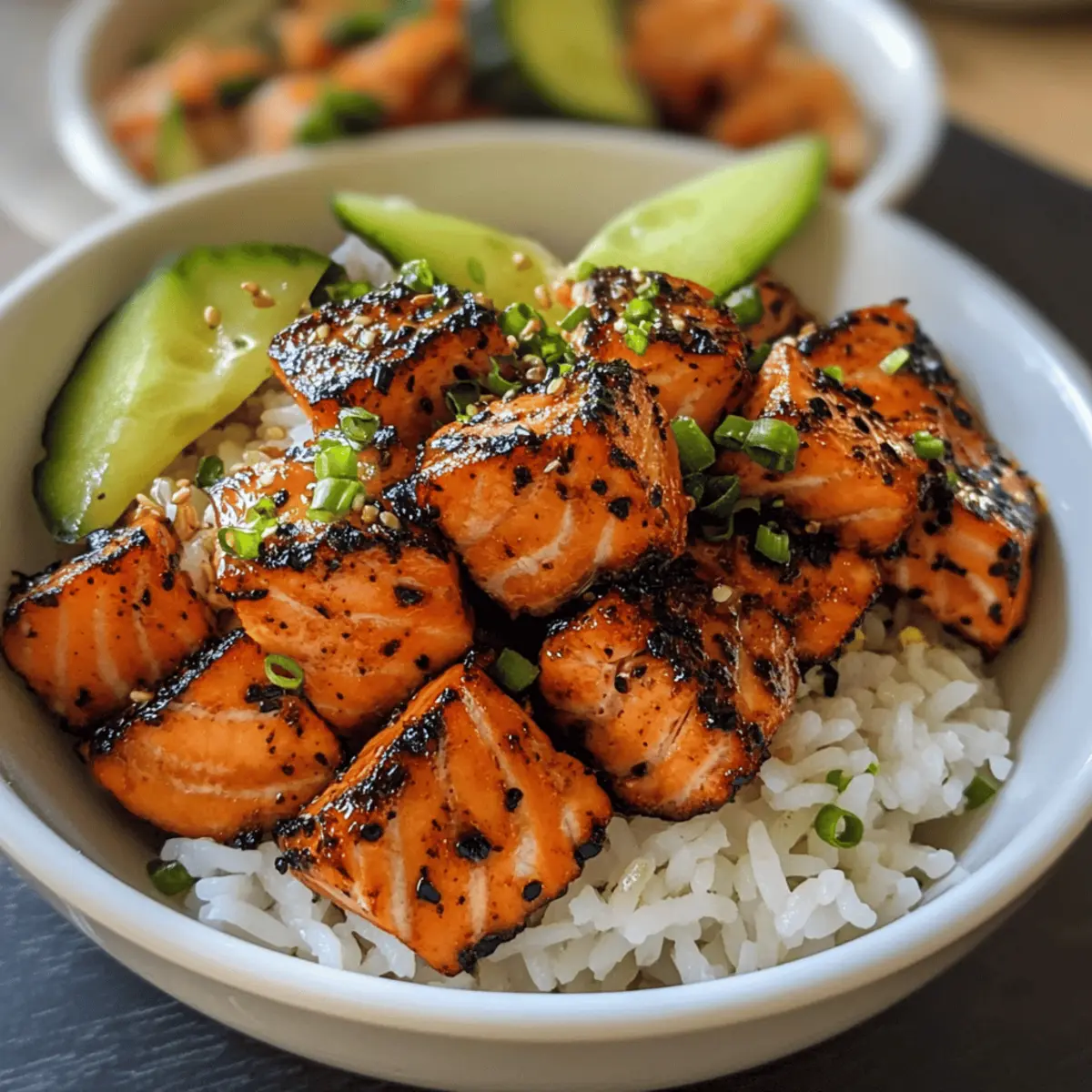 Spicy Salmon Rice Bowl