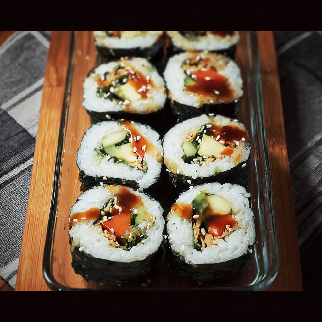 Vegetarian Sushi Roll Recipe - My Tasteful Recipes