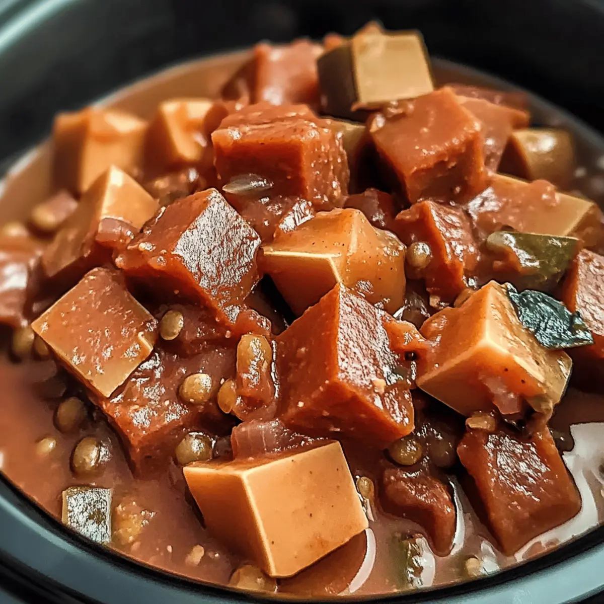 Crockpot Mediterranean Veggie & Lentil Stew