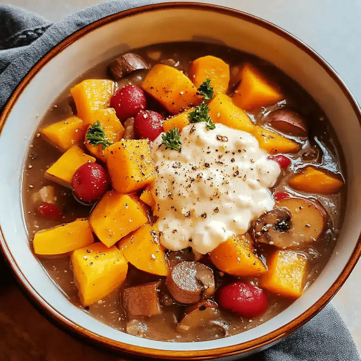 Crockpot Sweet Potato & Veggie Stew