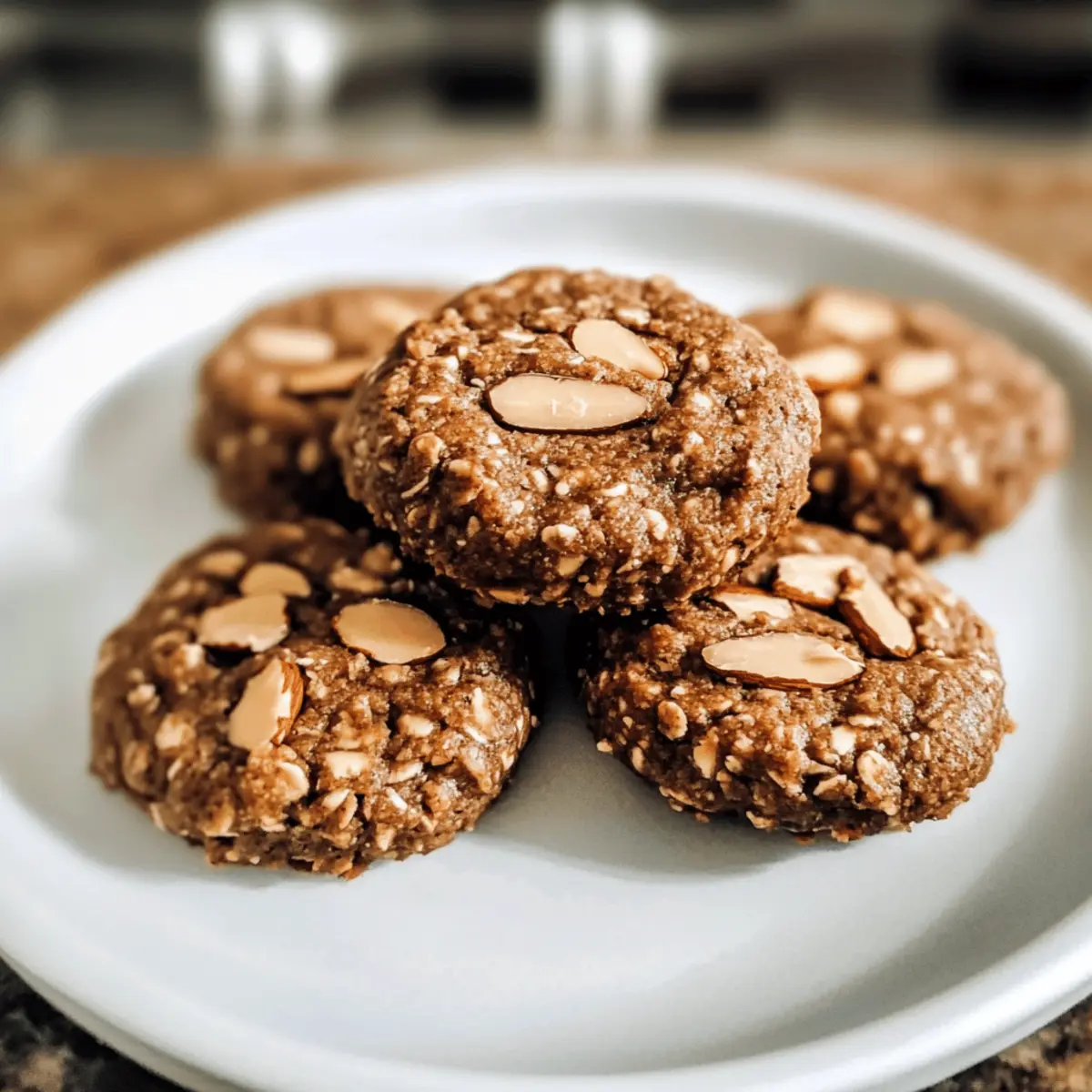Healthy No-Bake Cookies With Almond Butter