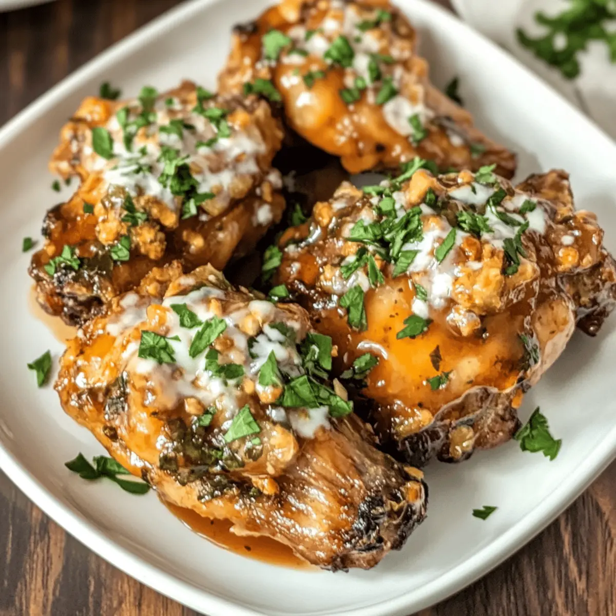 Honey Sriracha Chicken Wings
