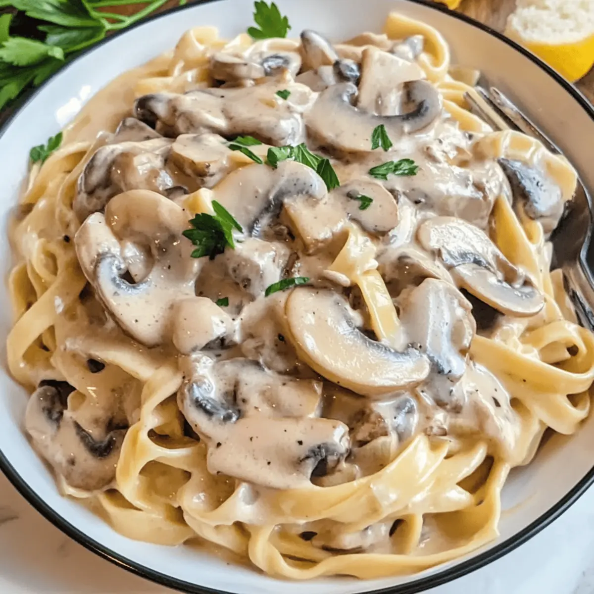 Mushroom Alfredo
