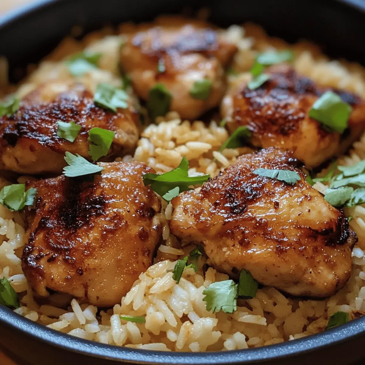 One Pot Garlic Chicken And Rice