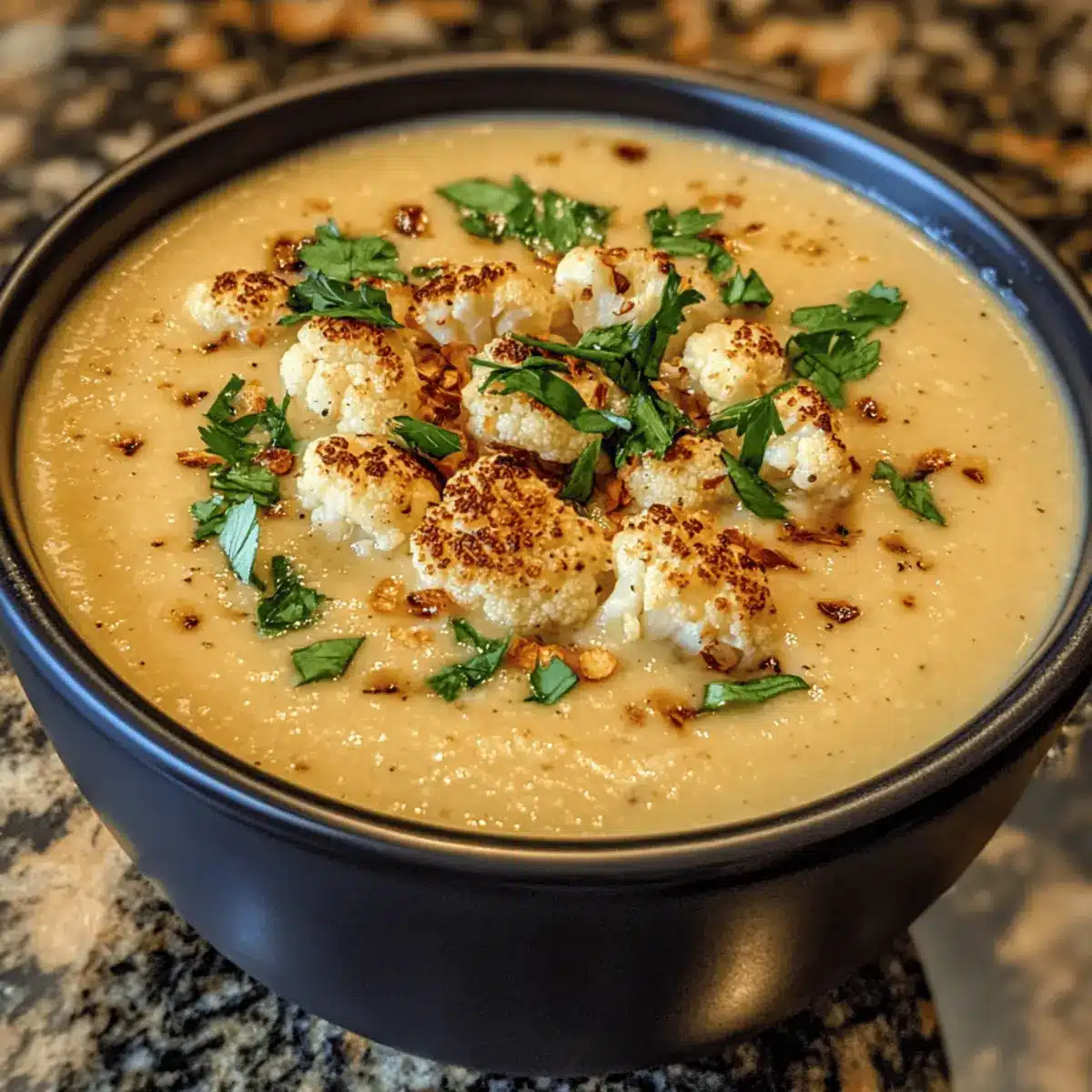 Roasted Cauliflower Soup