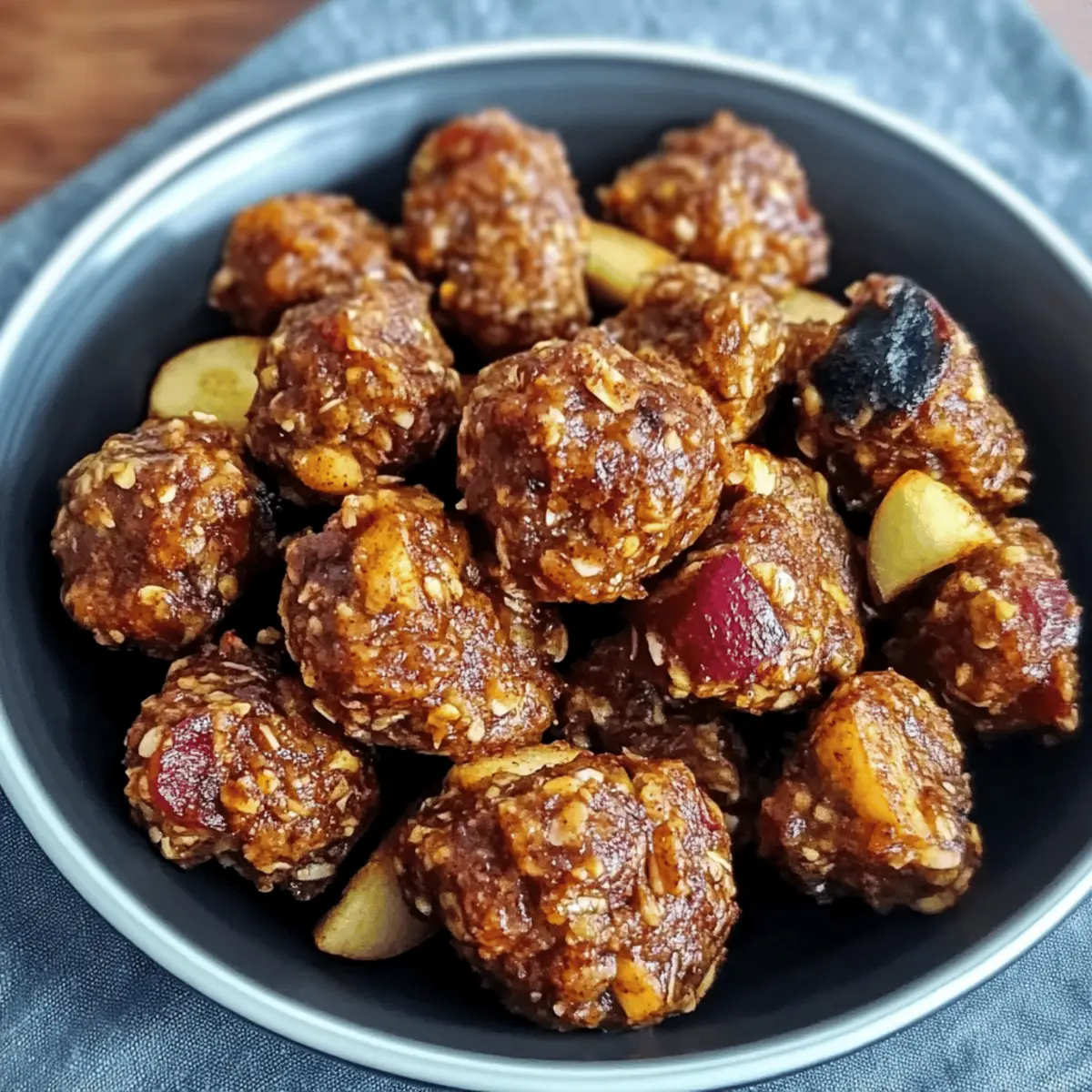 Apple Cinnamon Energy Bites