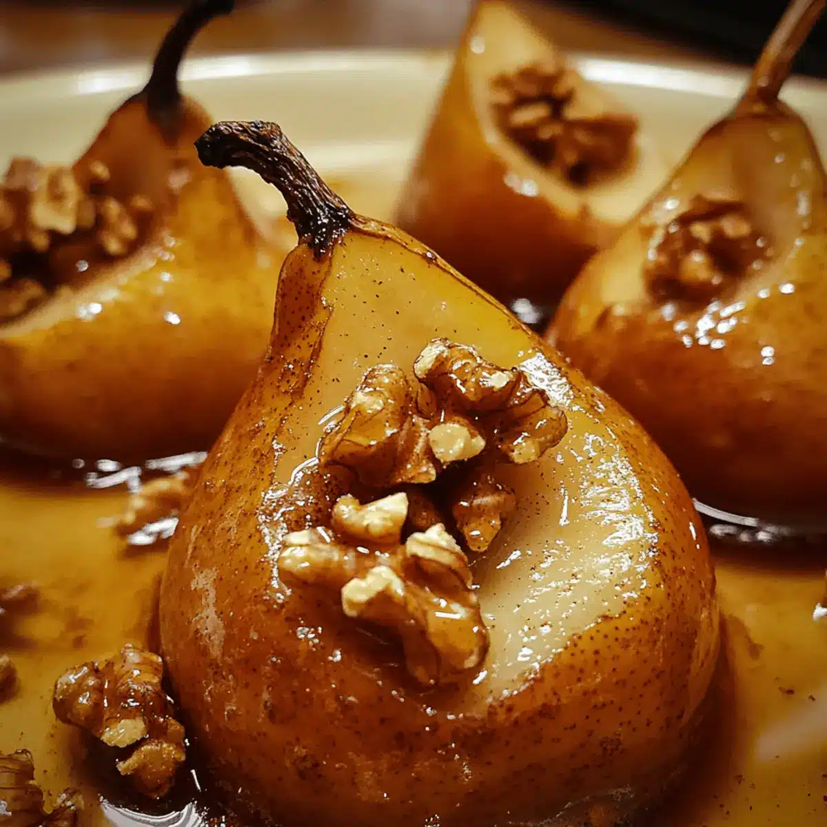 Baked Pears with Cinnamon and Walnuts