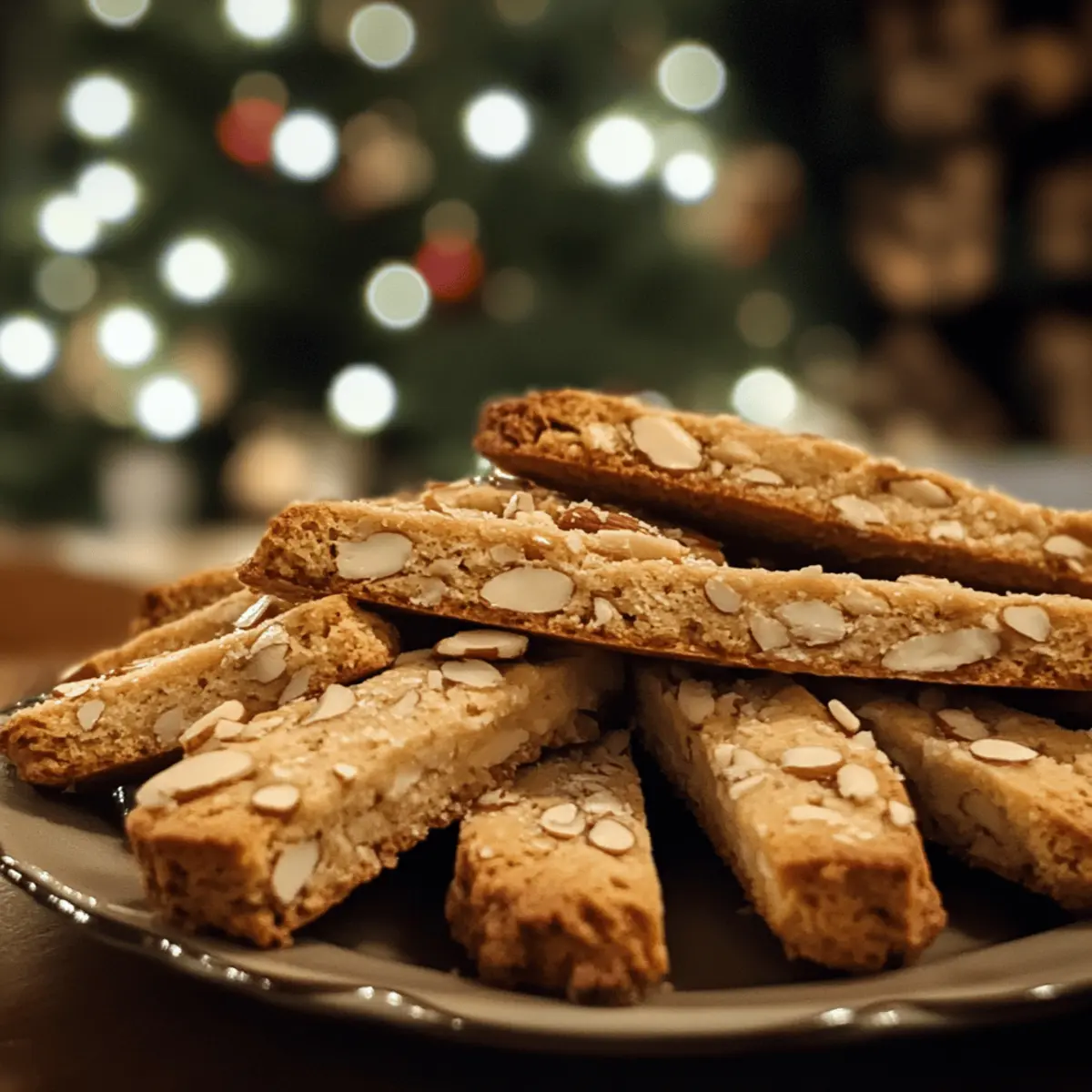 Christmas Almond Biscotti