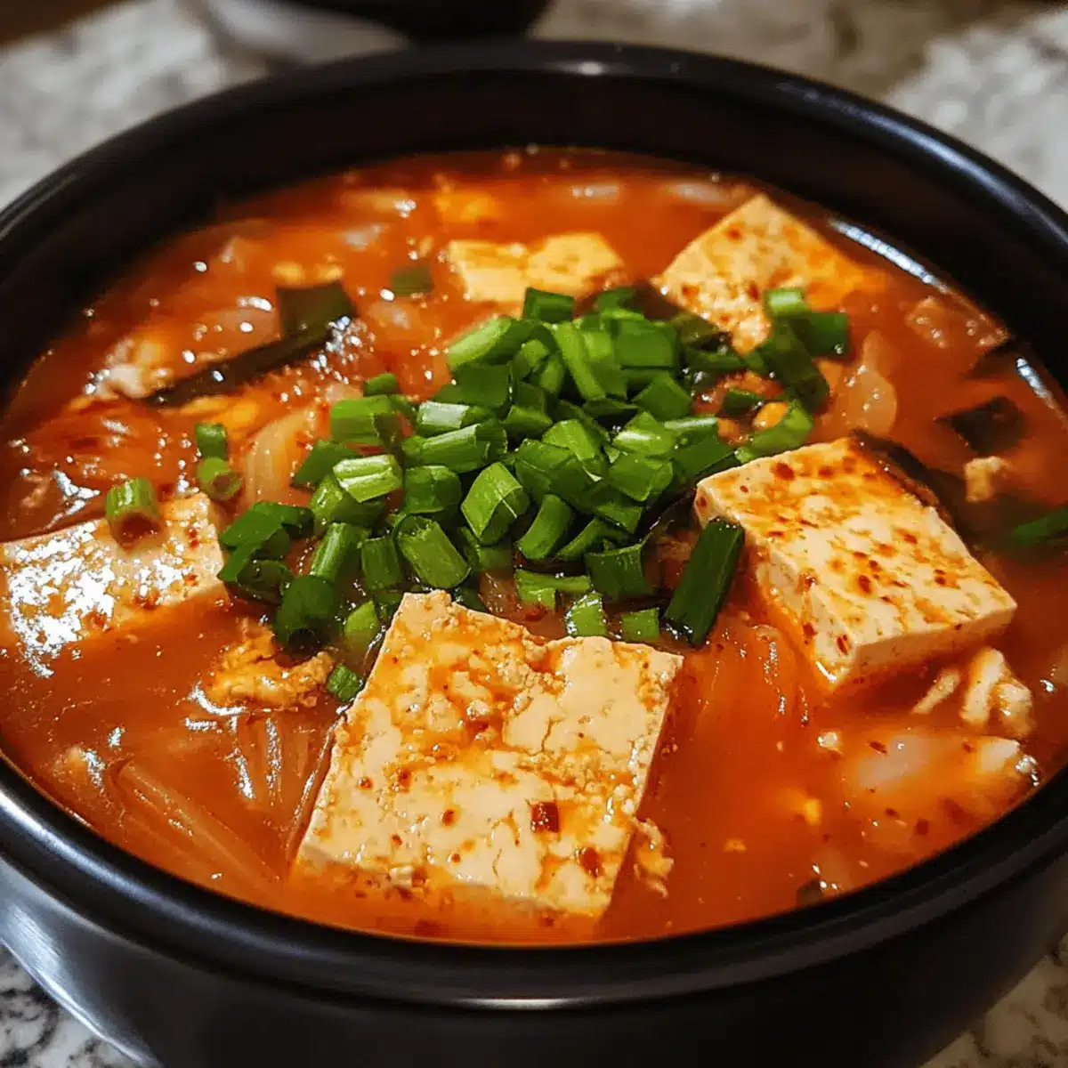 Korean Kimchi Tofu Soup