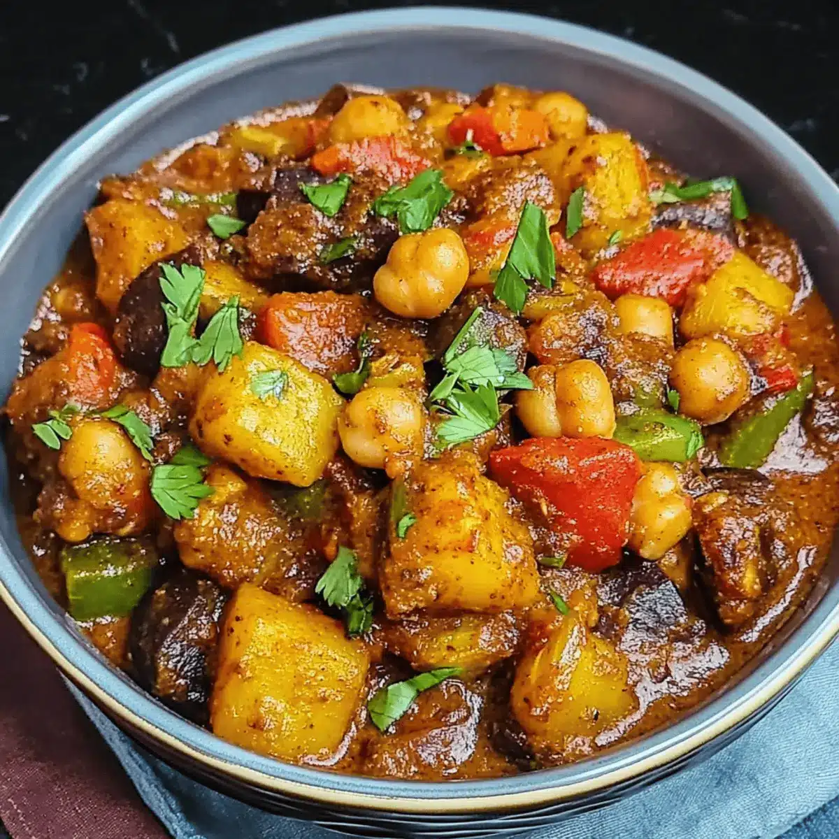 Crockpot Vegetable and Chickpea Curry