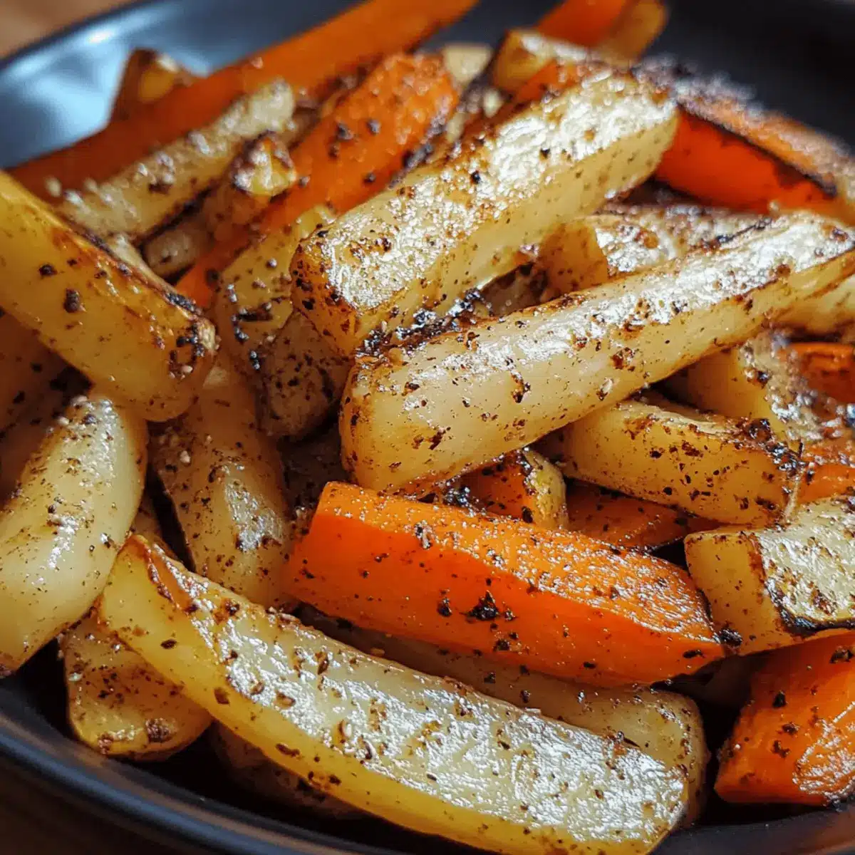 Christmas Spiced Roasted Carrots and Parsnips