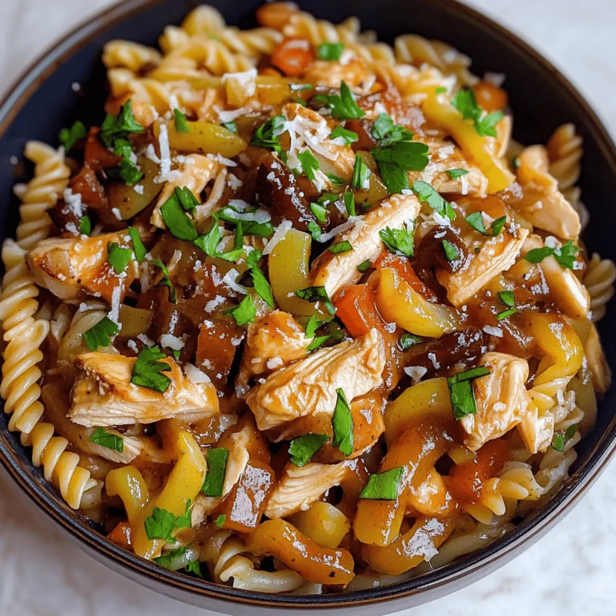 One-Pot Chicken and Veggie Pasta