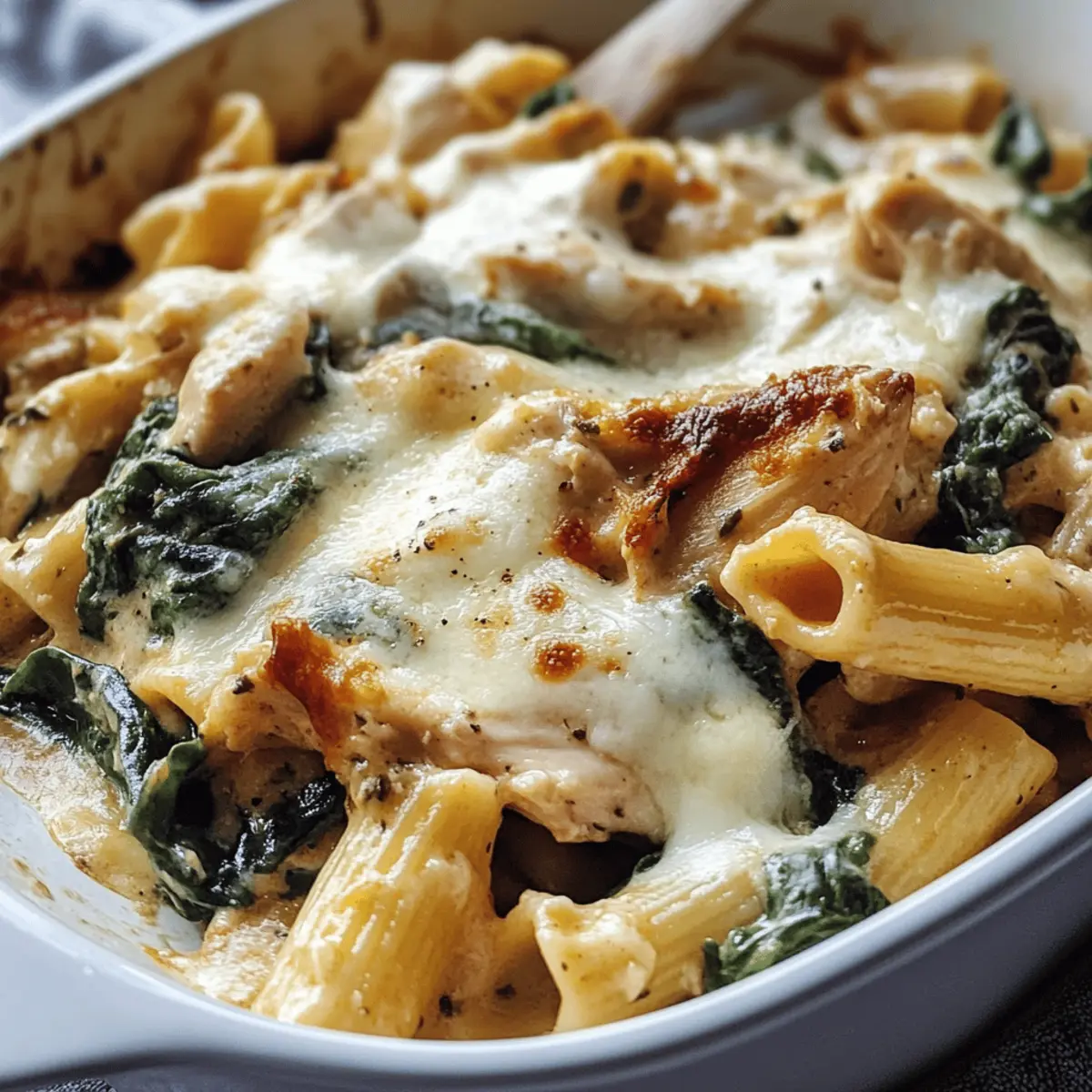 Creamy Chicken and Spinach Penne