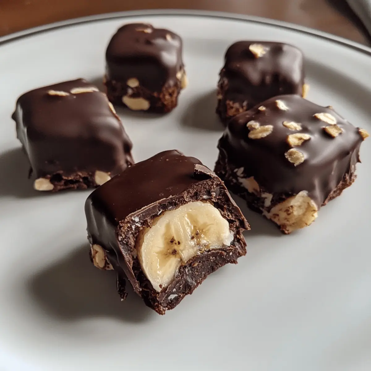 Healthy Chocolate Banana Bites
