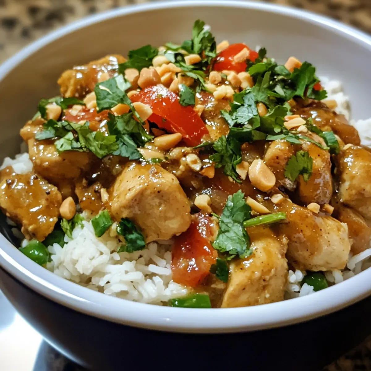Crockpot Thai Peanut Chicken