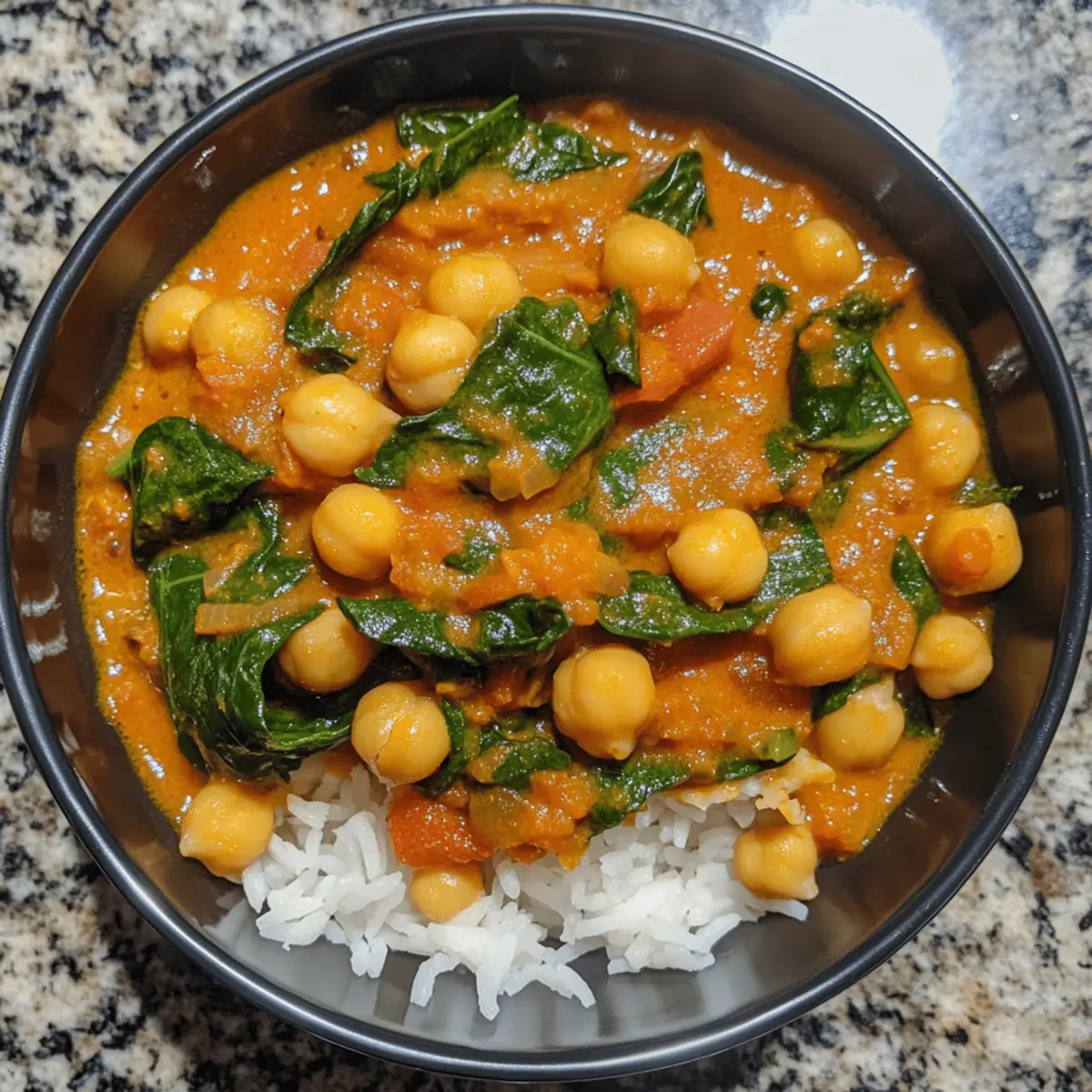 Easy Vegetarian Chickpea and Spinach Curry with Bold Flavors - My ...