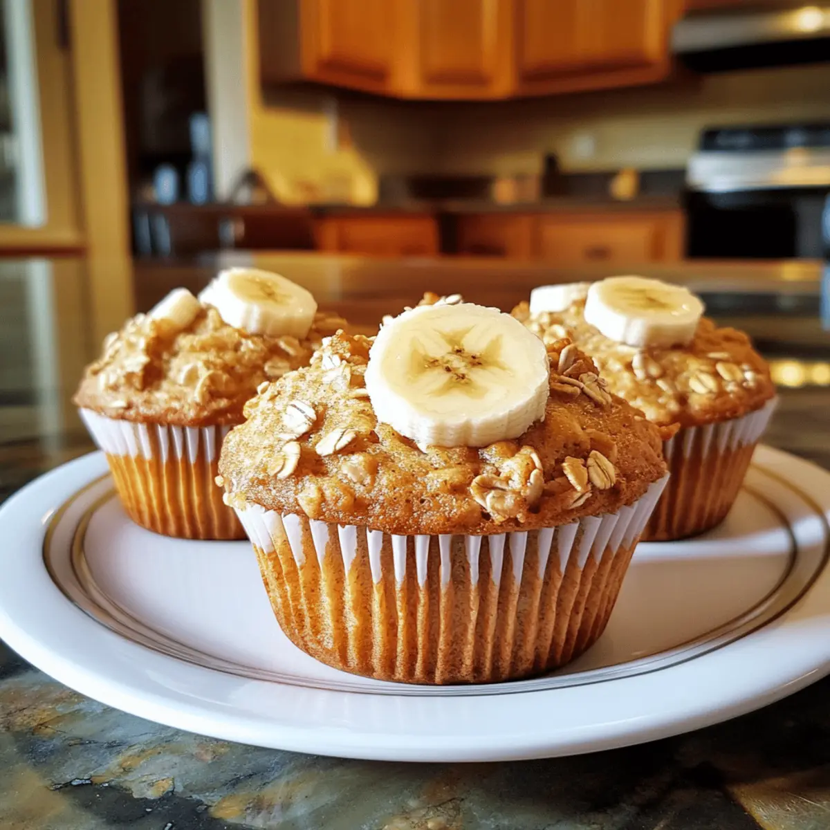 Banana Oatmeal Breakfast Muffins