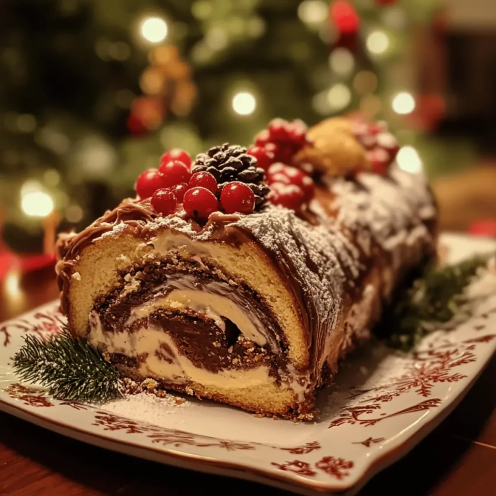 Christmas Vanilla Yule Log