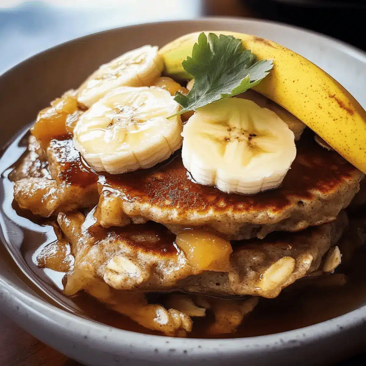 Oatmeal Banana Pancakes