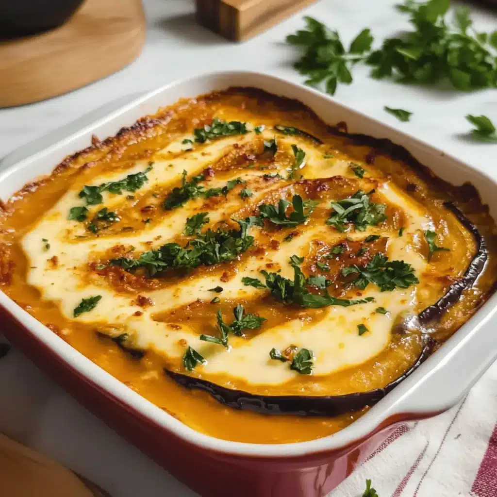 Italian Eggplant Parmesan Bake