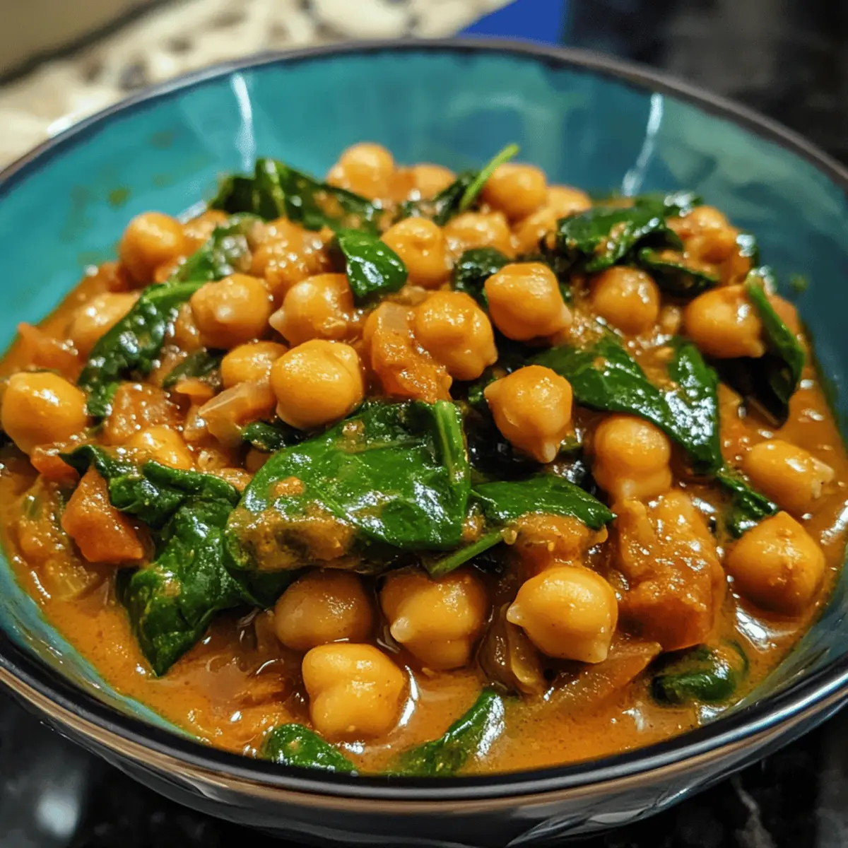 Easy Vegetarian Chickpea and Spinach Curry with Bold Flavors - My ...