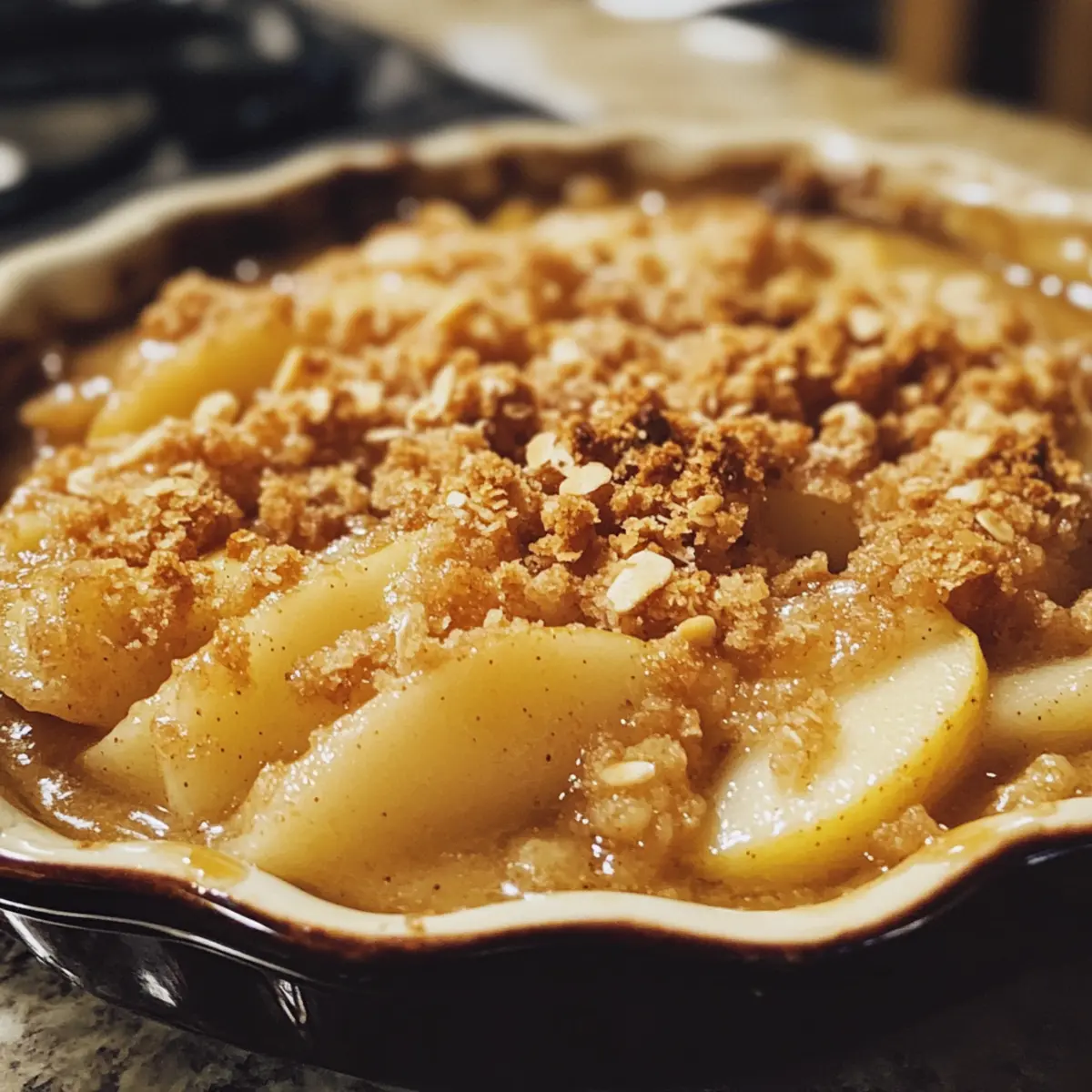 Baked Pear Maple Crumble Recipe