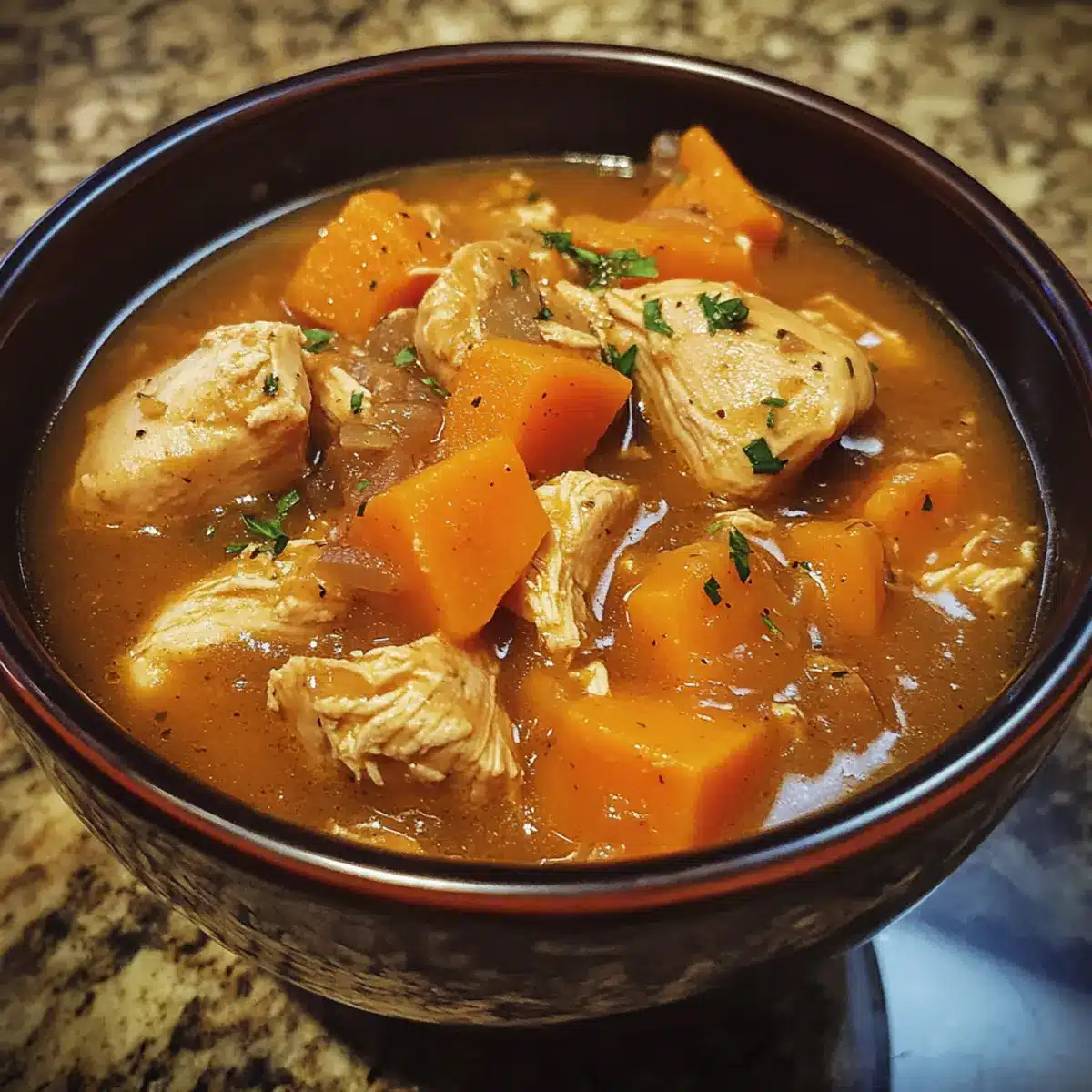 Crockpot Sweet Potato Chicken Stew