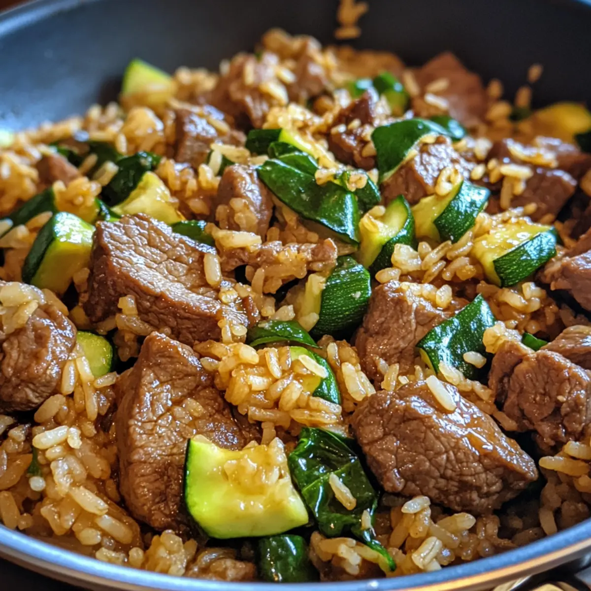Beef Zucchini Rice Pan Recipe