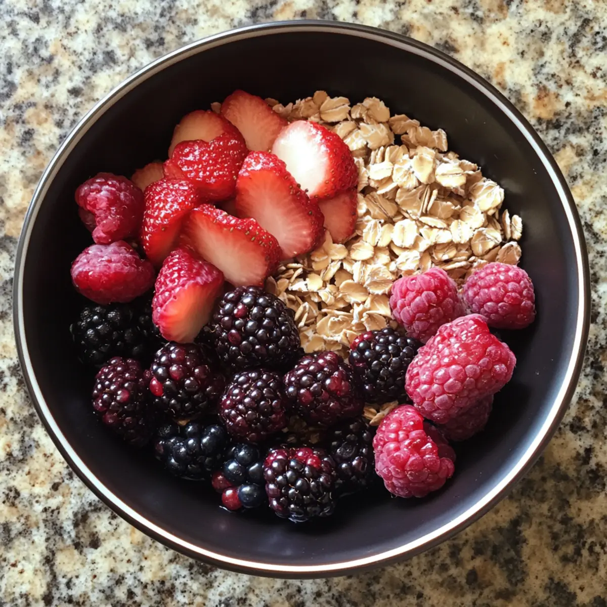 Healthy Berry Oat Breakfast