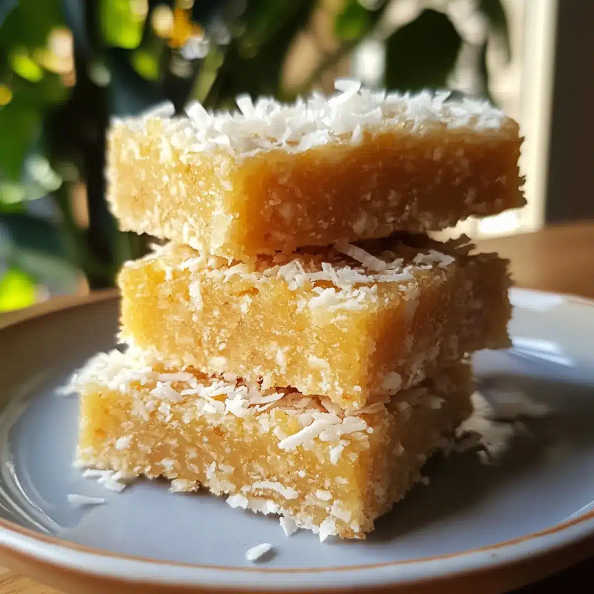 Healthy Lemon Coconut Energy Squares Recipe