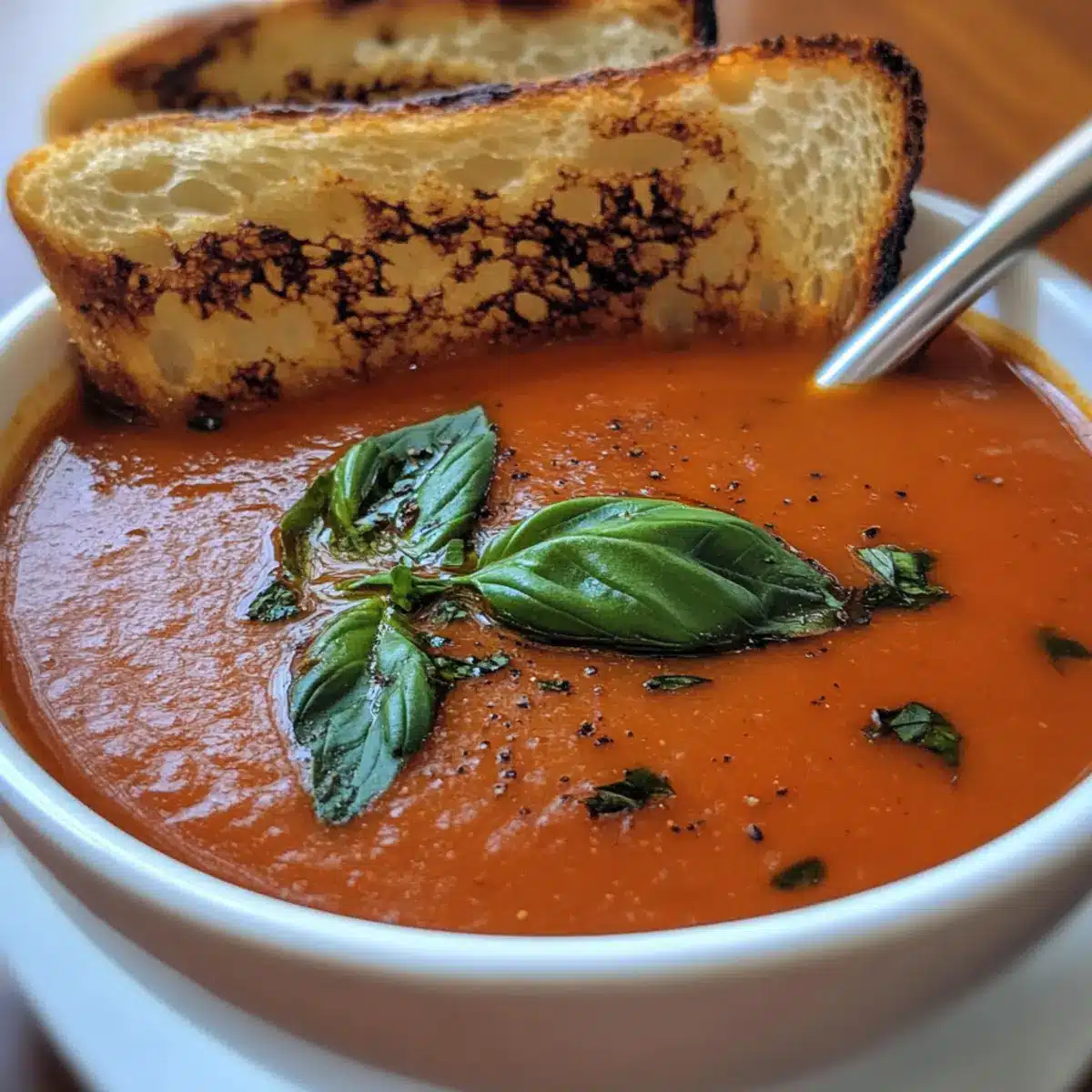 Roasted Tomato Basil Soup