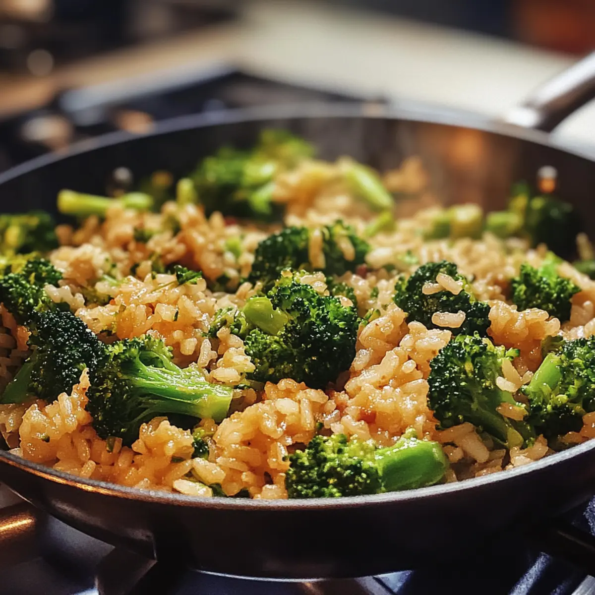 Vegetarian Broccoli Rice Skillet