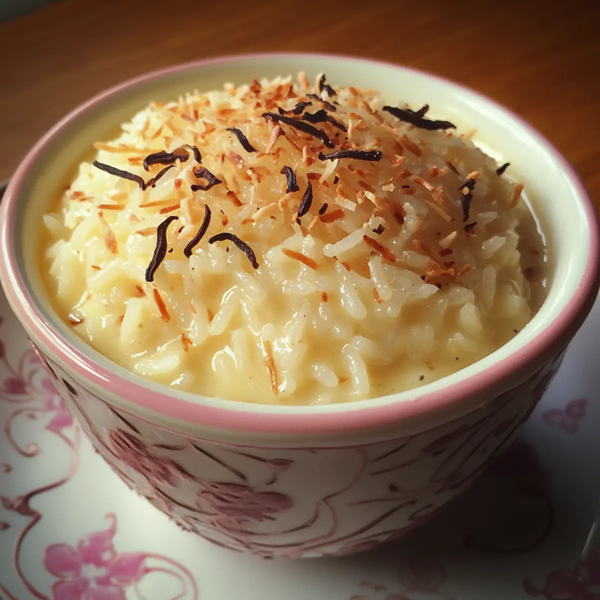 Baked Vanilla Milk Rice Dish