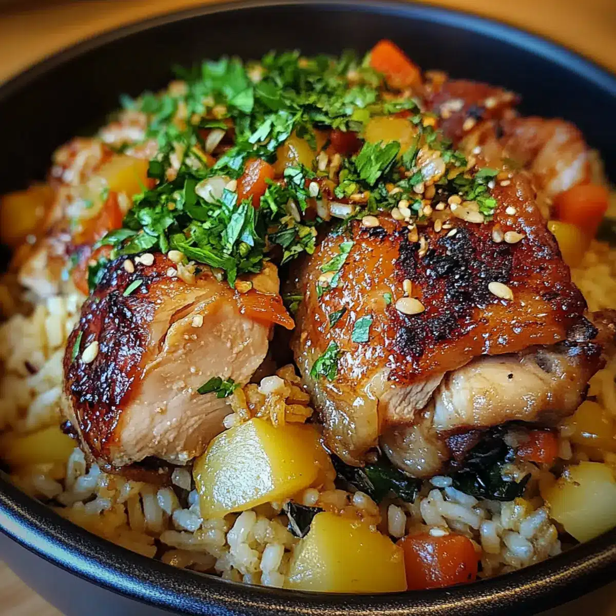 Budget Chicken Thigh Rice Pot Recipe