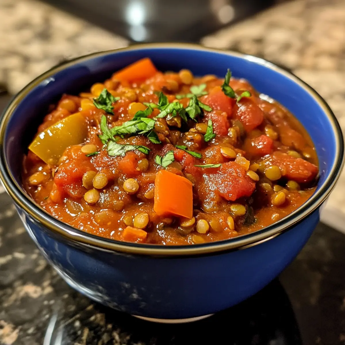 Slow Cooker Tomato Lentil Stew Recipe