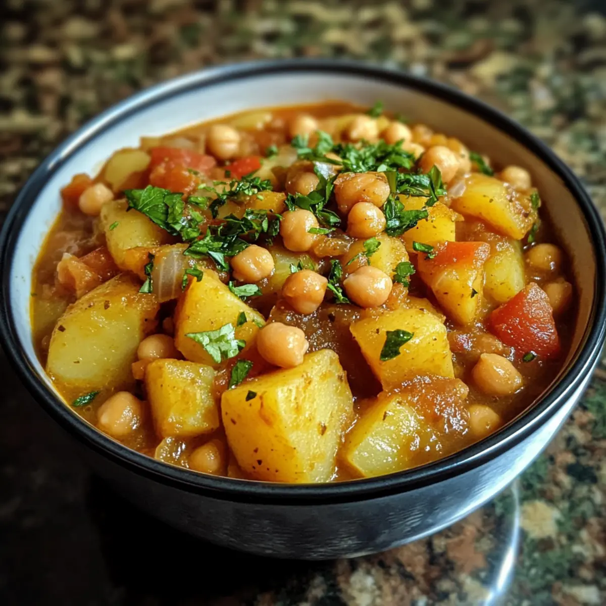 Slow Cooker Potato Chickpea Stew Recipe