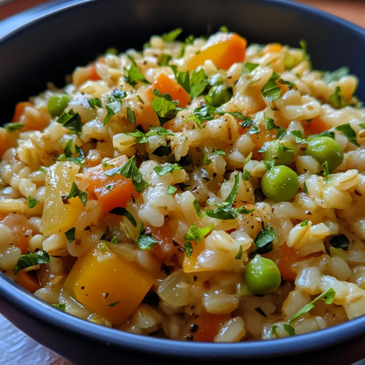 Vegetarian Barley Vegetable Pilaf Recipe