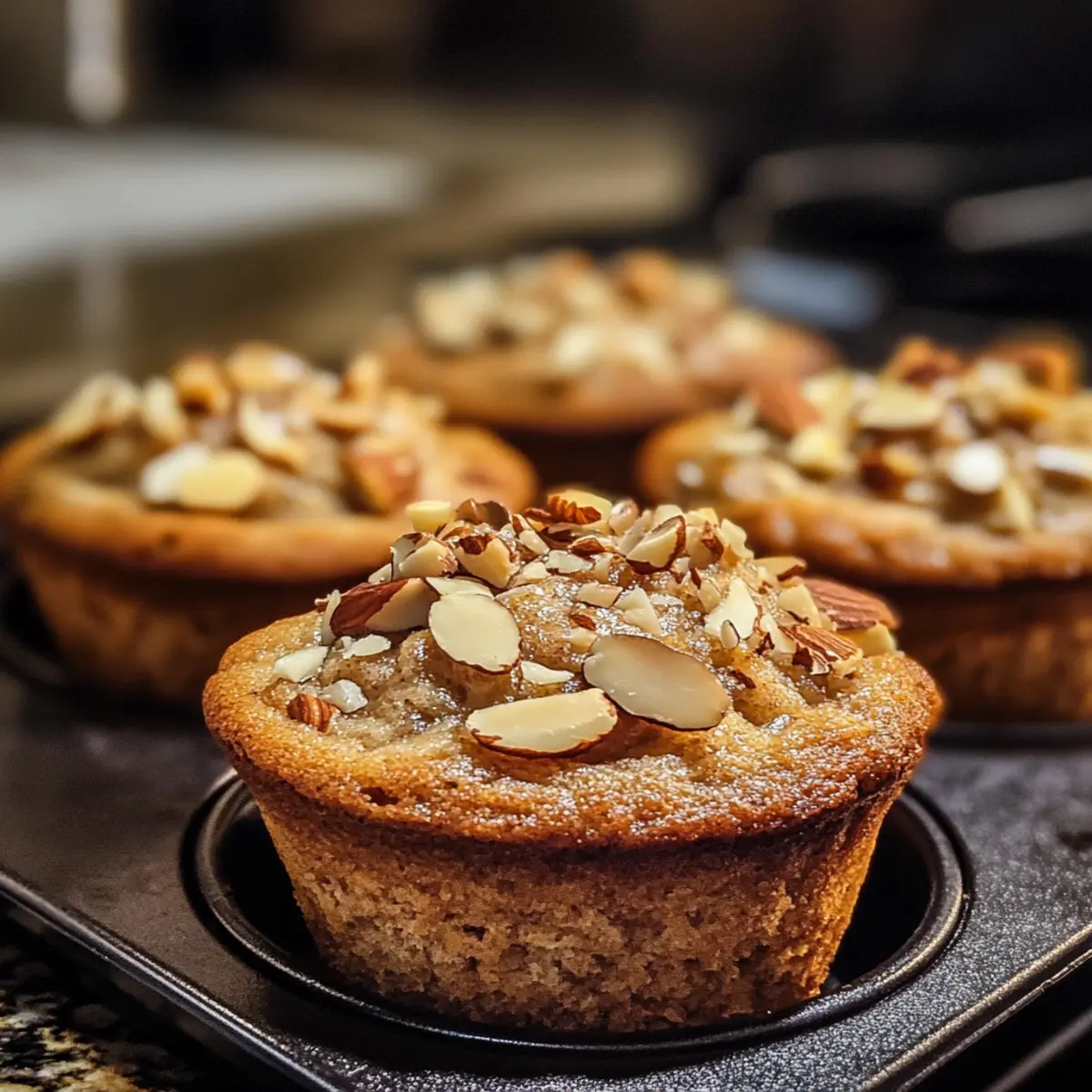 Banana Almond Breakfast Muffins