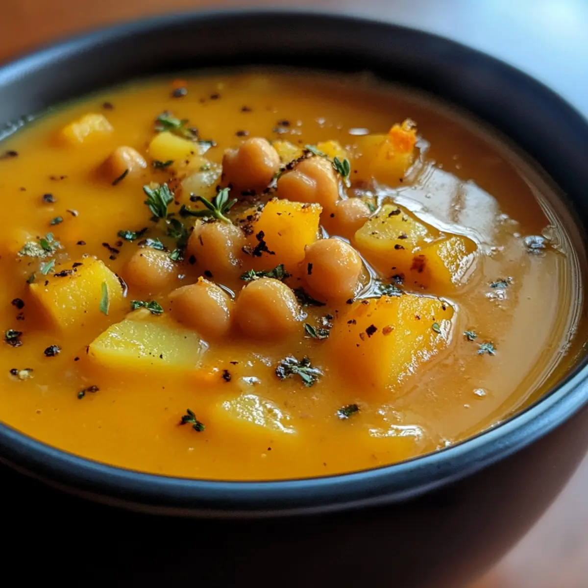 Pumpkin Chickpea & Potato Soup