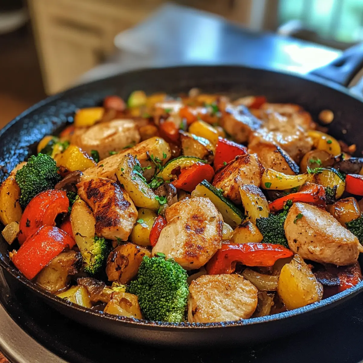 Economy Turkey Veggie Skillet