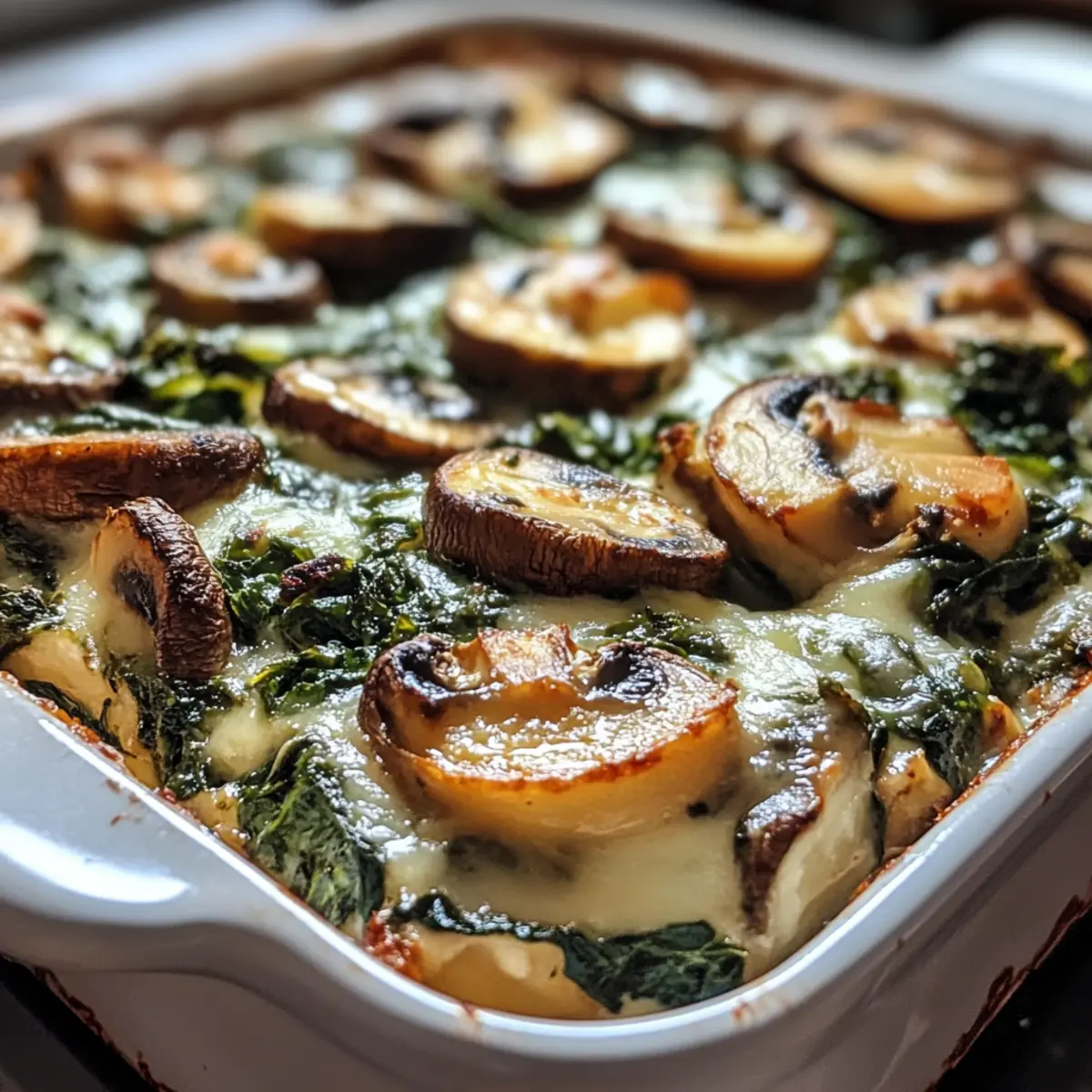 Spinach & Mushroom Veggie Bake
