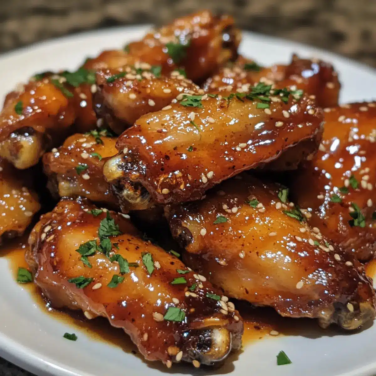 Honey Garlic Chicken Wings