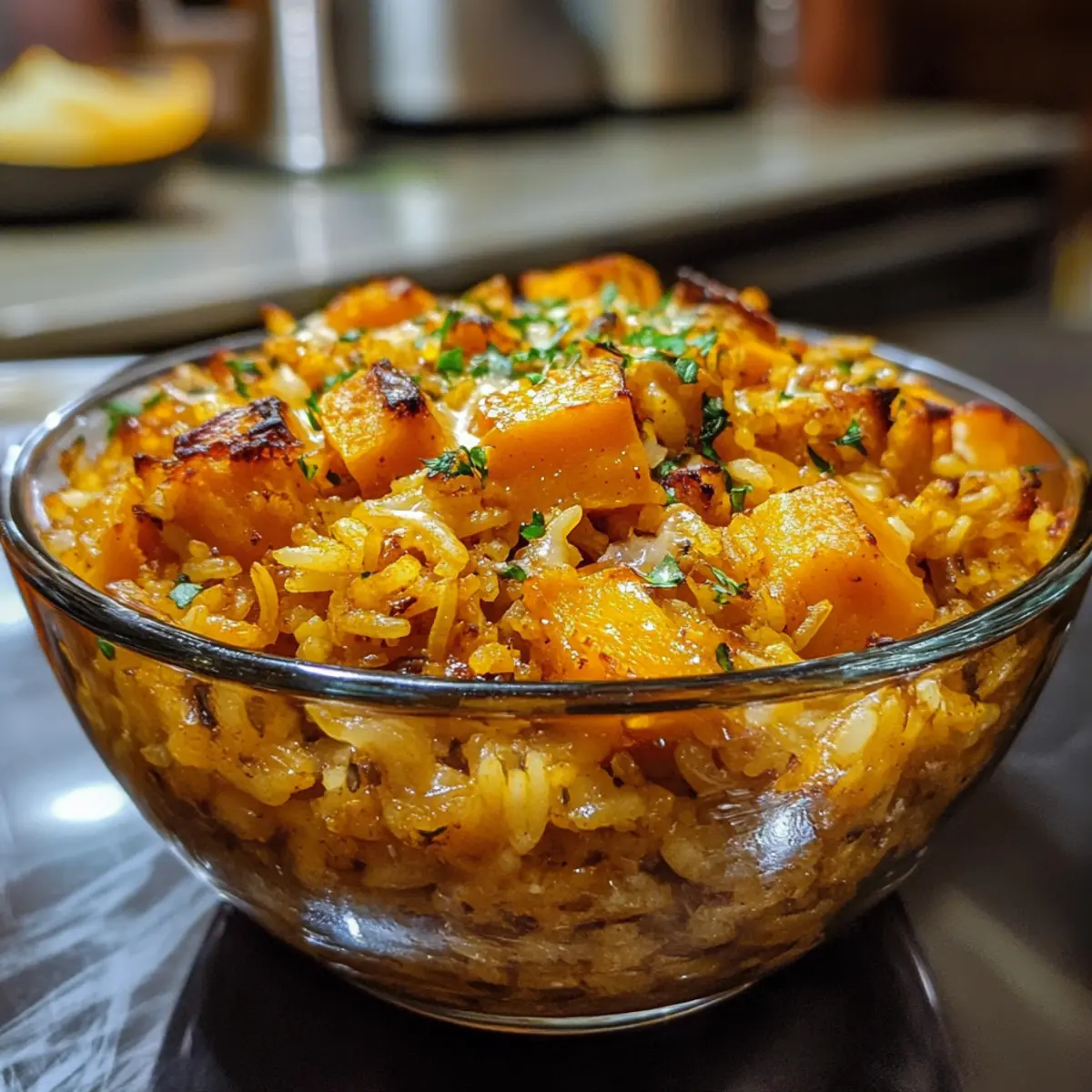 Vegetarian Pumpkin Rice Bake