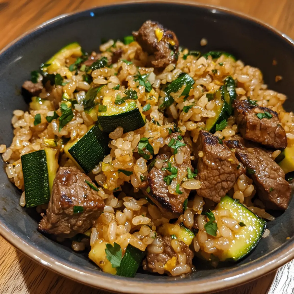 Beef Zucchini Rice Pan Recipe